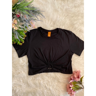CAMISETA COLCCI CROPPED COM FIVELA