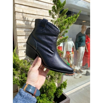 Bota Cia Chic Fem Estilo Bota Country Listras Salto