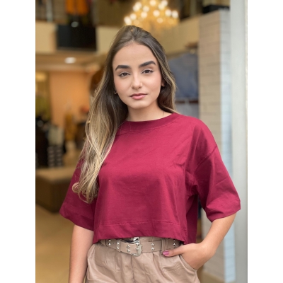T SHIRT FARM CROPPED MALHA