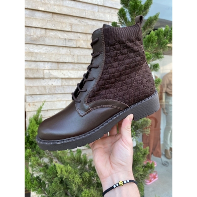Bota Giulia Domna Napa Monaco Com Detalhe em Tricot