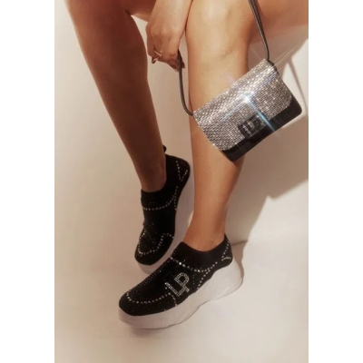 Tenis Lanca Perfume Fem Meia Todo Em Strass