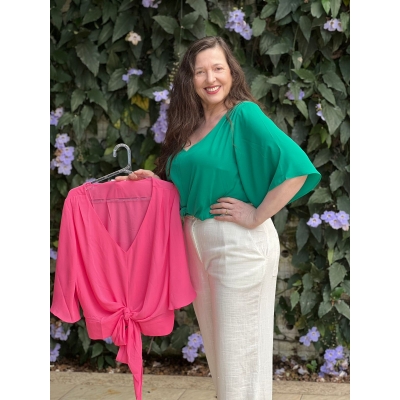Blusa Amarracao E Lastex