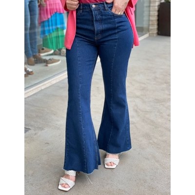 Calca Farm Jeans Fem Fler Barra Sem Custura