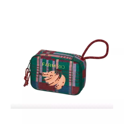 NECESSAIRE FARM XERO SOFIA XADREZ VERDE