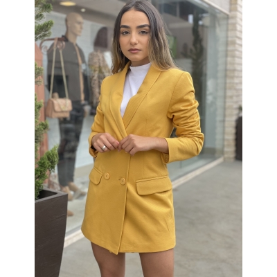 Blazer Malise Ml Texturizado Com Bolsos