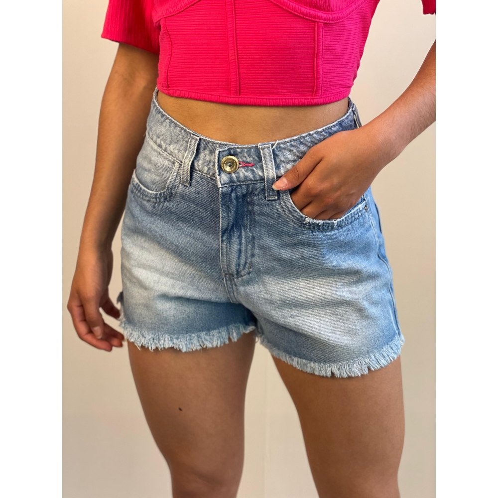 Short jeans hot sale cos desfiado