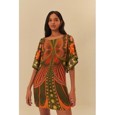 VESTIDO FARM CURTO DOCE VOO VERDE